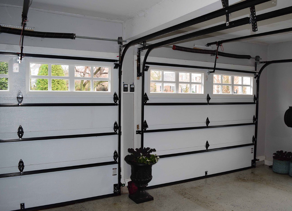 garage door track repair.