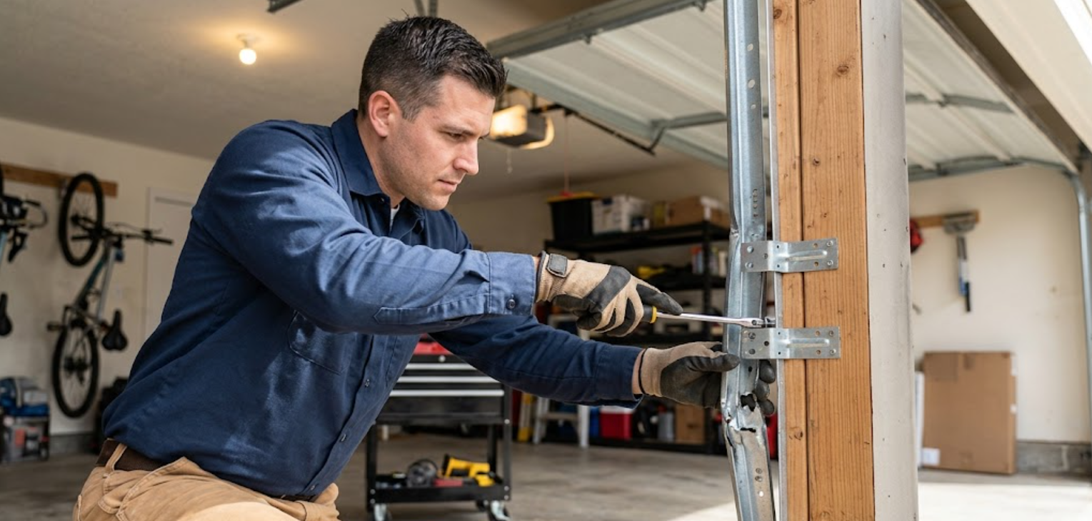 Off-Track Garage Door Realignment Repair Williamsburg